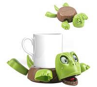 Turtle Coaster, sottobicchiere per tartarughe stampate in 3D, per il 2025, design con sensore di gravità, regalo per amici e bambini (verde)