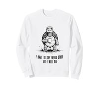 Turtle Coffee Awkward Devo Dire Cose strane Felpa