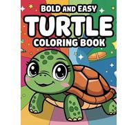 Turtle Coloring Book: Bold and Easy