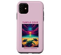 Turtle Cove Bahamas Tramonto Paradiso Tropicale Arte Custodia per iPhone 11