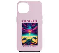 Turtle Cove Bahamas Tramonto Paradiso Tropicale Arte Custodia per iPhone 13