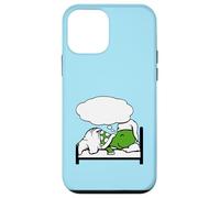 Turtle Dreaming Bubble Sleeping Hat Bed Good Stanchi Night Fun Custodia per iPhone 12 mini