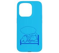 Turtle Dreaming Bubble Sleeping Hat Bed Good Stanchi Night Fun Custodia per iPhone 15 Pro