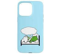 Turtle Dreaming Bubble Sleeping Hat Bed Good Stanchi Night Fun Custodia per iPhone 15 Pro Max