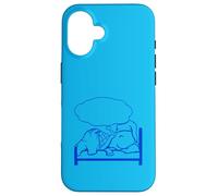 Turtle Dreaming Bubble Sleeping Hat Bed Good Stanchi Night Fun Custodia per iPhone 16