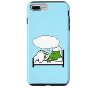 Turtle Dreaming Bubble Sleeping Hat Bed Good Stanchi Night Fun Custodia per iPhone 7 Plus/8 Plus