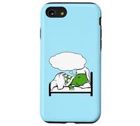 Turtle Dreaming Bubble Sleeping Hat Bed Good Stanchi Night Fun Custodia per iPhone SE (2020) / 7/8