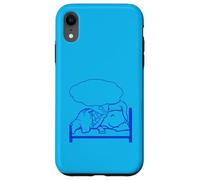 Turtle Dreaming Bubble Sleeping Hat Bed Good Stanchi Night Fun Custodia per iPhone XR