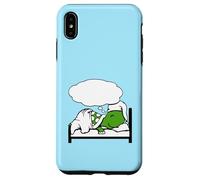 Turtle Dreaming Bubble Sleeping Hat Bed Good Stanchi Night Fun Custodia per iPhone XS Max