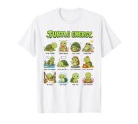 Turtle Energy Kawaii Grafico degli Stati D'animo della Maglietta