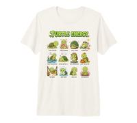 Turtle Energy Kawaii Grafico degli Stati D'animo della Maglietta Premium