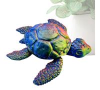 Turtle Fidget Toy, Flexible 3D Sea Creature, Compact Animal Figurine, Interactive Desk Ornament, Stress Relief Item, Ideal for Boys, Girls, Teens, Men, Women, Home Display Use