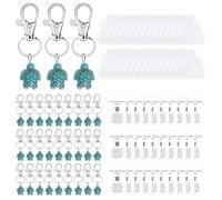 Turtle Figurine Keyring - Sea Turtle Pendant Accessory, Good Luck Keychain, Decorative Charm, Durable Key Holder | Fun Gift Idea for Kids Adults Friends Family Everyday Usetravel companions