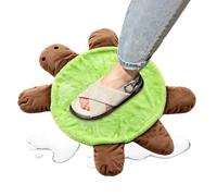 Turtle Floor Foot Mop, Hands-Free Double-Sided Reusable Cleaning Pad | Cute Turtle Shape, Absorbent Plush Mat for Hardwood, Tile, Kitchen, and Bathroom Dust and Pet Hair