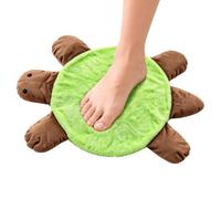 Turtle Floor Foot Mop, Hands-Free Double-Sided Reusable Cleaning Pad | Cute Turtle Shape, Absorbent Plush Mat for Hardwood, Tile, Kitchen, and Bathroom Dust and Pet Hair