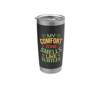 Turtle Funny My Comfort Zone profuma di tartarughe Bicchiere termico in acciaio inox doppia parete