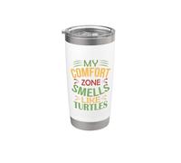 Turtle Funny My Comfort Zone profuma di tartarughe Bicchiere termico in acciaio inox doppia parete