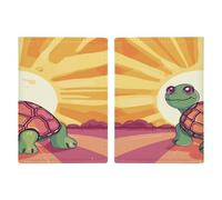 Turtle in The Sun Porta passaporto ultra sottile in pelle PU organizer per documenti da viaggio compatto premium internazionale US passaporto Protector cover per donne uomini