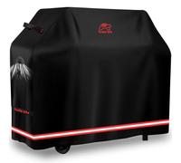 Turtle Life - Copertura per barbecue a gas con 4-6 bruciatori, resistente e impermeabile, 182,9 cm, nero