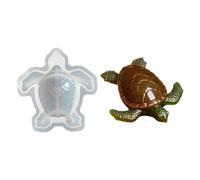 Turtle Mold Resin, Silicone Craft Mould Turtle Shape, 10.8x11.2x2.5cm DIY Candle Soap Plaster Ornament Casting Mold For Home Apartment Farmhouse Holiday Party Decoration Art Crafting Use Multi Purpose