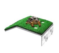 Turtle Planking Dock Large | Turtle Area Dock di galleggiante confortevole | Discaping paesaggistico acquario pesce decorazione galleggiante | Facile passo di pratico