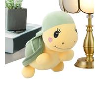 Turtle Plush, Fidget Stuffed Animal, Soft Pillow Doll, Sensory Comfort Toy, Stress Relieving Design, Home Car Bed Decor, Size 25 cm/9.84 inch About Nine Green 1 pezzo