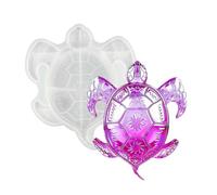 Turtle Resin Mold Realistic 7.09×5.83×0.94in Silicone 3D Easy Release | Animal Resin Molds for Clay Concrete UV Glue Home Decoration Art Crafts Aquarium Decor Wall Ornament