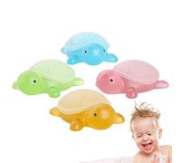 Turtle Shape 4 x Soap Bar - Lavaggio Del Corpo Morbido Naturale | Formula Idratante Dolce, Sapone Da Bagno Divertente Per Ragazzi Ragazze Regalo Di Cura Della Pelle Fatto