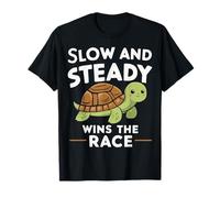 Turtle Slow And Steady vince le Tartarughe Gara Maglietta