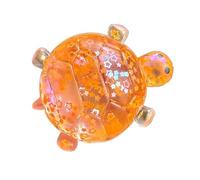Turtle Squeeze Toy - Glitter Sensory Stress Relief | 7cm Rubber Fidget, Slow Rising Animal for Study, Funny Figurine for Work, Portable Tool Travel, Calm Companion Office