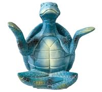 Turtle Statua - Yoga Statua | Turtle Figurine | Bathroom Decor | Meditating Statua Turtle Figure - Turtle Bathroom Decor | Zen Yoga Turtle | Coastal Beach Decorations For Homes, & Office Decor