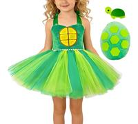Turtle Tutu Costume - Green Novelty Fancy Comfortable Headband and Skirt, Animal Cosplay Costume Tutu Skirts for Birthday Stage Performance Festival Celebrations Photography Holiday Parties, Kids Teen