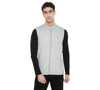 Turtle Uomini Grigio Solido Senza maniche Windcheater