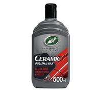 Turtle Wax Hybrid Solutions 500ml Lucidante per auto e cera ceramica, rimuove graffi leggeri, protegge la vernice a lungo, effetto idrorepellente estremo - Utilizzabile a mano o in lucidatrice