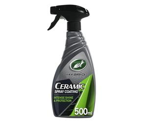 Turtle Wax Hybrid Solutions Ceramic Spray Coating, cera auto ad alta brillantezza, protezione durevole della vernice, estremo di perlage dell’acqua, sicura su vetri, cerchi, rifiniture e altro, 500 ml
