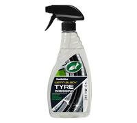 Turtle Wax Wet N Black Tyre Dressing, effetto bagnato nero intenso istantaneo e lucentezza a lunga durata, spray detergente e lucidante per pneumatici auto da 500 ml