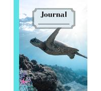 Turtle Wide Ruled Journal For Kids: Turtle Composition Notebook Wide Ruled Paper. 7.5'' x 9.25'', 120 Pages, Turtles Lovers Gifts.