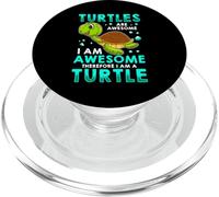 Turtles Are Awesome I'm Awesome I'm A Sea Turtle Beach Shirt PopSockets PopGrip per MagSafe