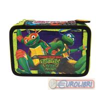 TURTLES ASTUCCIO 3 ZIP 19X13X6