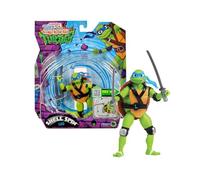 TURTLES - Leonardo Tartarughe Ninja 12 cm, Action Figure Collezionabile, Personaggio Articolato E Accessoriato Con Movimento Rotatorio Del Guscio, Dai 4 Anni