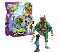 Turtles - Michelangelo Mix and Match Tartarughe Ninja 12 cm, Action Figure Collezionabile, Personaggio Ninja Articolato E Accessoriato, dalla serie Tales of the TMNT, Per Bambini Dai 4 Anni