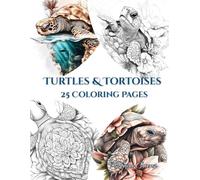 Turtles & Tortoises - 25 Coloring Pages