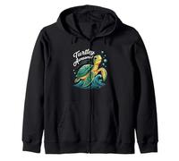 Turtley Awesome Cute Sea Turtle Ocean Pun Felpa con Cappuccio