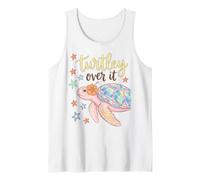 Turtley Over It Funny Sea Turtle Pun Sarcastic Saying Canotta