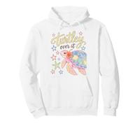 Turtley Over It Funny Sea Turtle Pun Sarcastic Saying Felpa con Cappuccio