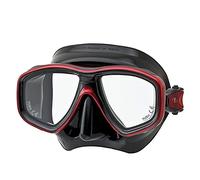 Tusa - Maschera Immersione M-212 Freedom CEOS, Colore Nero/Rosso