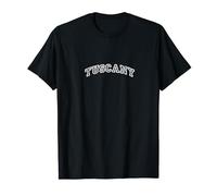 Tuscany Minimalist Vintage Inspired Retro Varsity Style Maglietta
