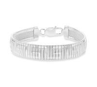 Tuscany Silver Bracciale Cleopatra stile greco da donna in argento sterling 19cm/7.5"