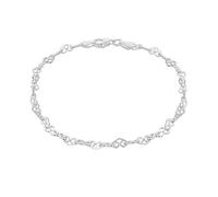 Tuscany Silver Bracciale da Donna in Argento Sterling 925, 19 cm