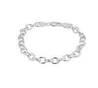 Tuscany Silver Bracciale da Donna in Argento Sterling con Catena Belcher Ovale 150 per Charm da 20 cm/8"